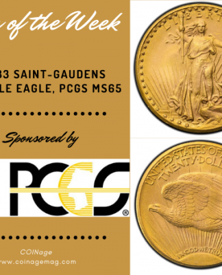 1933 Saint-Gaudens Double Eagle, PCGS MS65.
