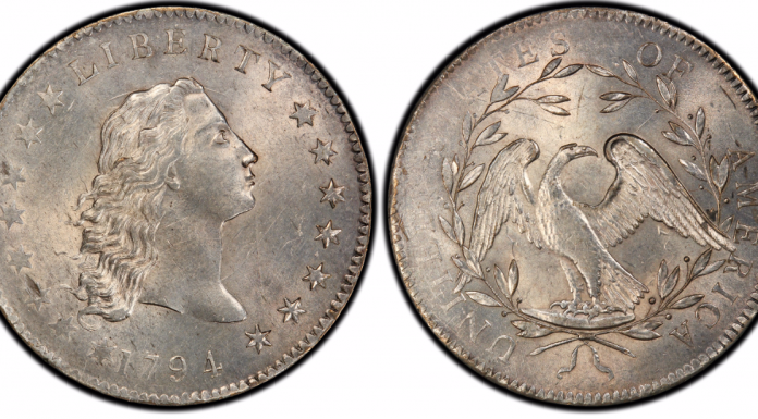 1794 Dollar PCGS MS63+ CAC