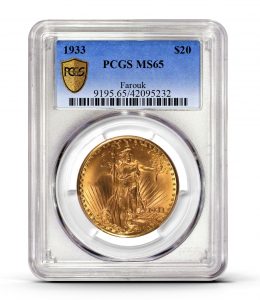 1933 Saint-Gaudens Double Eagle.