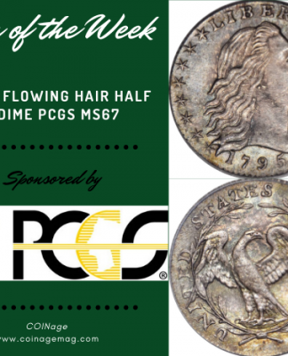 PCGS Coin of the Week: 1795 Flowing Hair Half Dime 1795 Flowing Hair Half Dime PCGS MS67