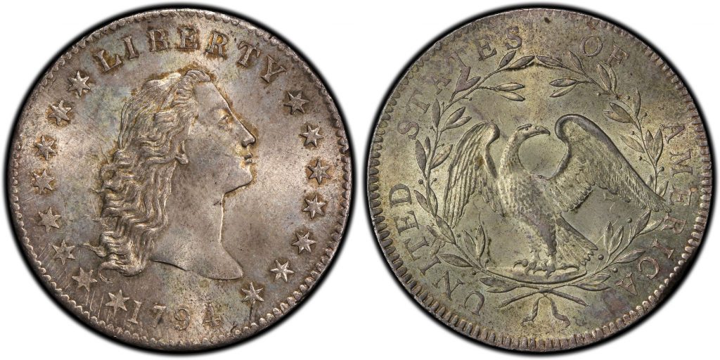 1794 Flowing Hair Dollar.