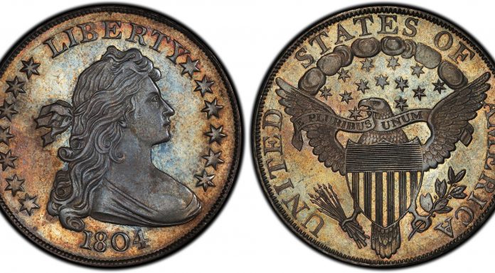 1804 Draped Bust Dollar.