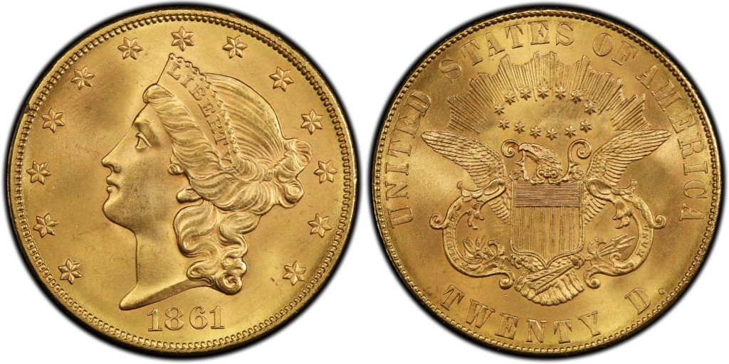 1861 Paquet Reverse Double Eagle. 