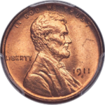 1911-S Lincoln Cent MS66RD