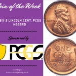 1911-S Lincoln Cent PCGS MS66RD. Image courtesy of Heritage Auctions, www.HA.com