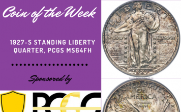 PCGS Coin of the Week: 1927-S Standing Liberty Quarter coin-of-the-week