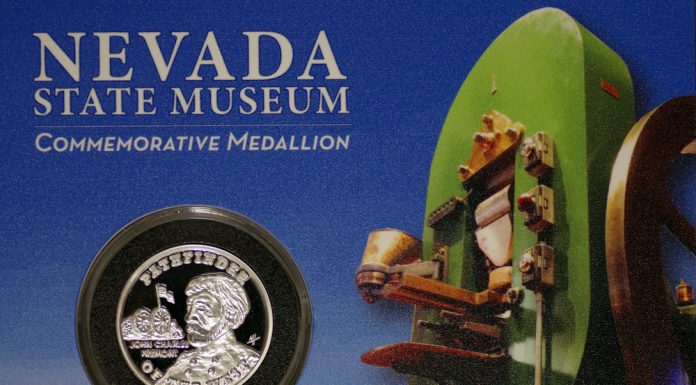 Coin Press to Mint John Frémont Medallions nevada-state-museum-reno