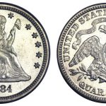 1884 Liberty Seated Quarter