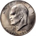 1976-D Type I Eisenhower Dollar Obverse