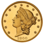 1860 Liberty Double Eagle