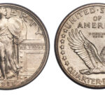 1916 Standing Liberty quarter dollar