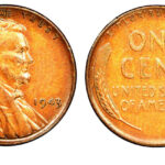 1943 bronze cent, a very rare coin